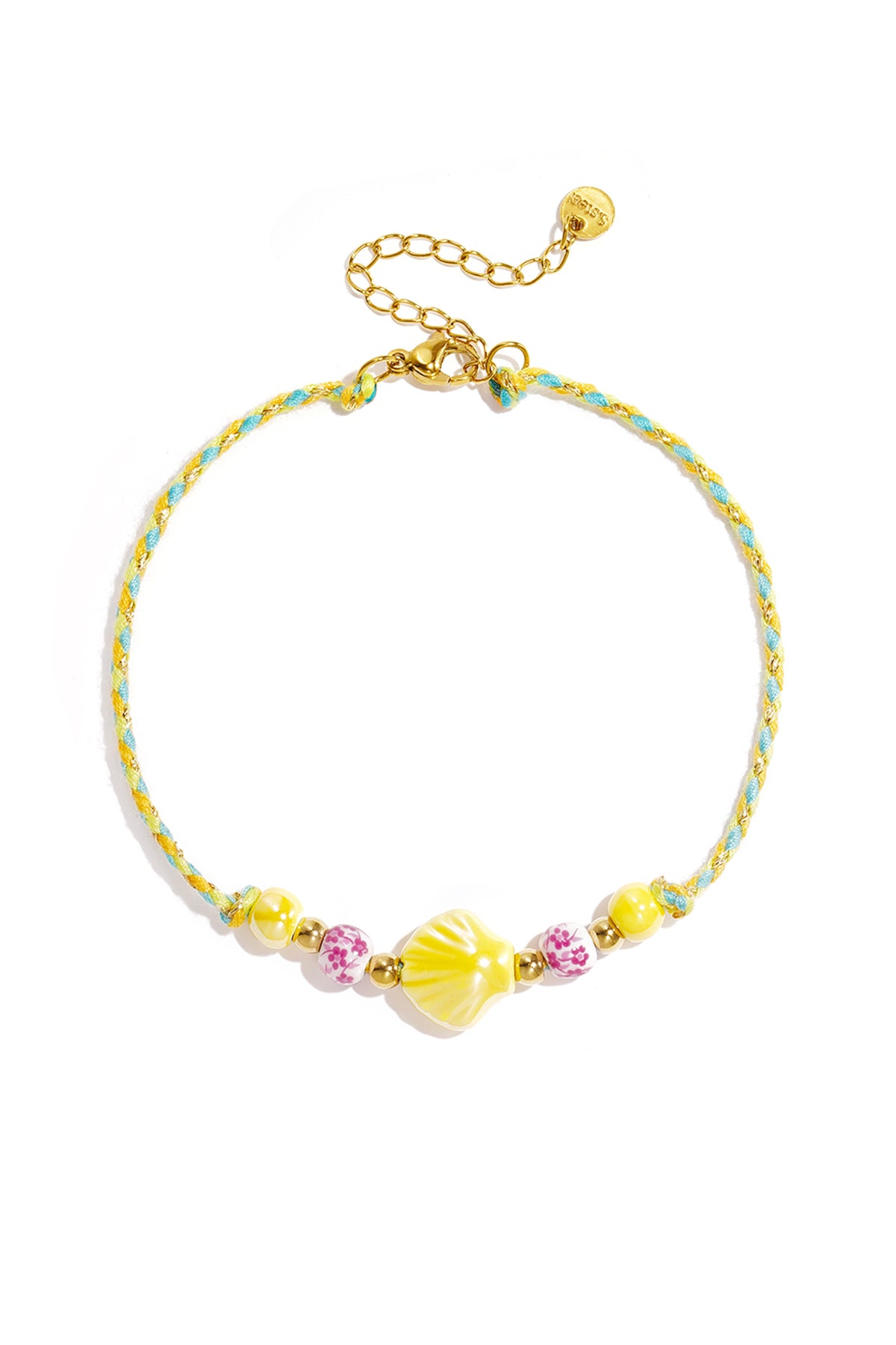 Shell and Bead Rope Anklet