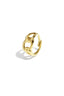 Elegant Minimalist Adjustable Ring - Silver & Gold