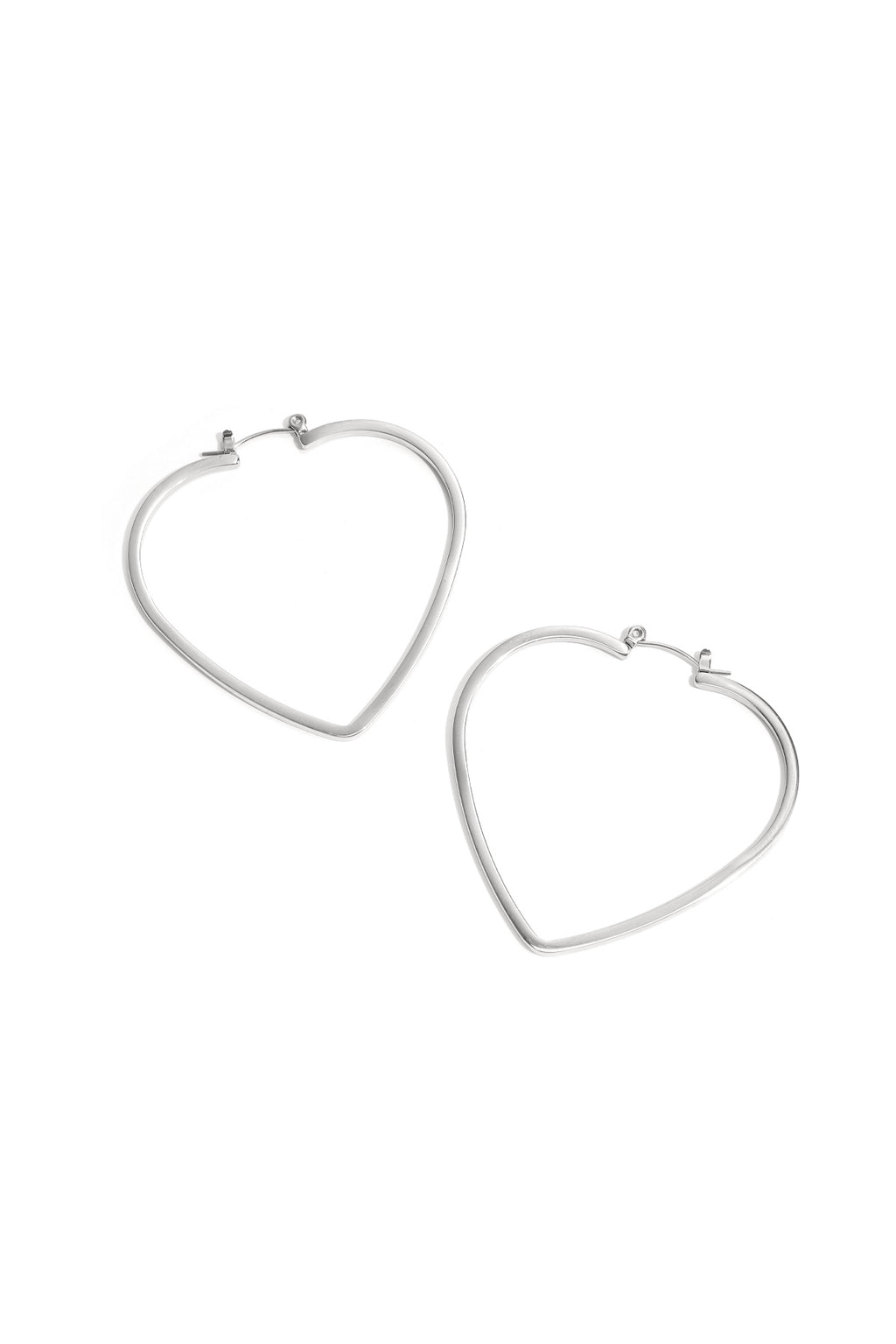 Elegant Heart-Shaped Hoop Earrings for Everyday Glam