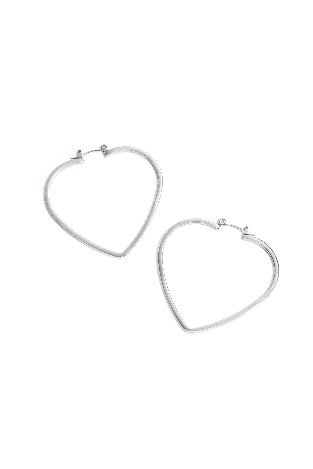 Elegant Heart-Shaped Hoop Earrings for Everyday Glam