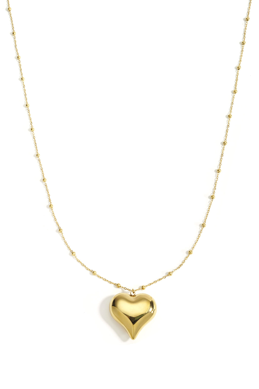 Collares largos forma de corazón