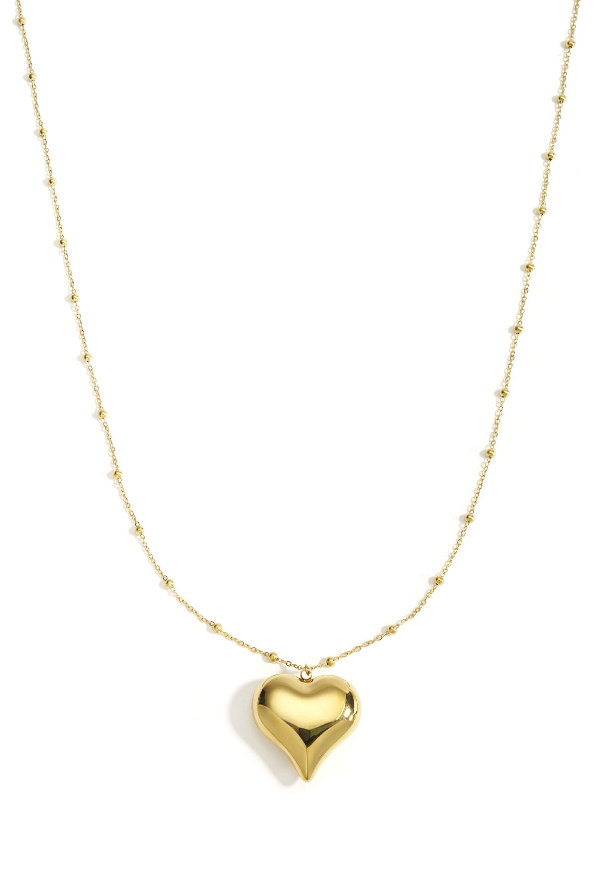 Collares largos forma de corazón