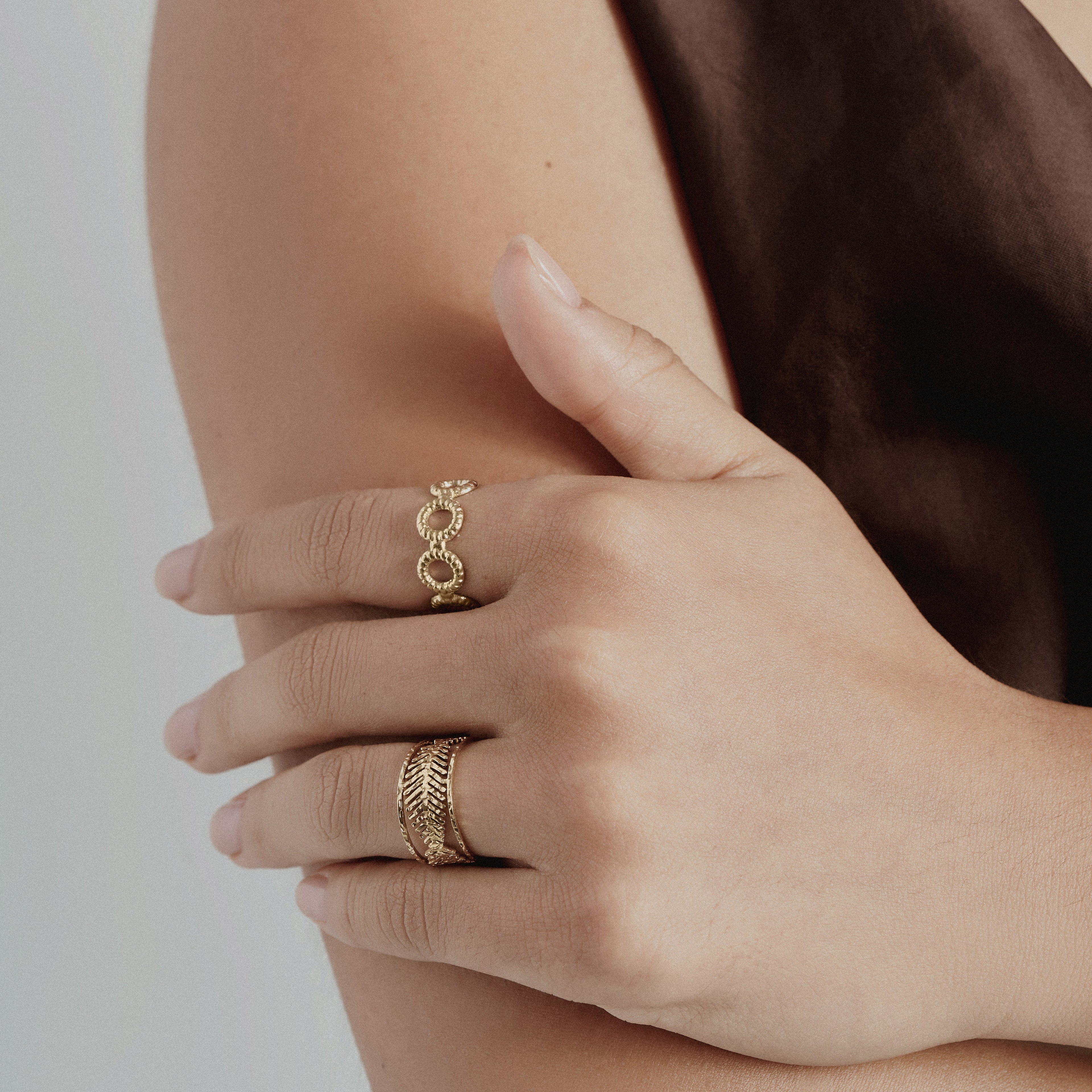 Anillo Mini Aros Dorado