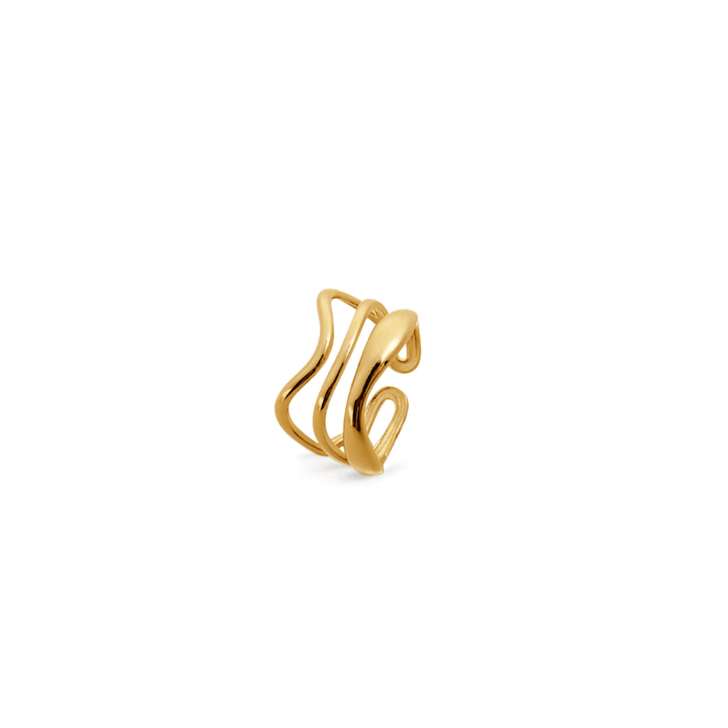 Anillo Ola Dorado