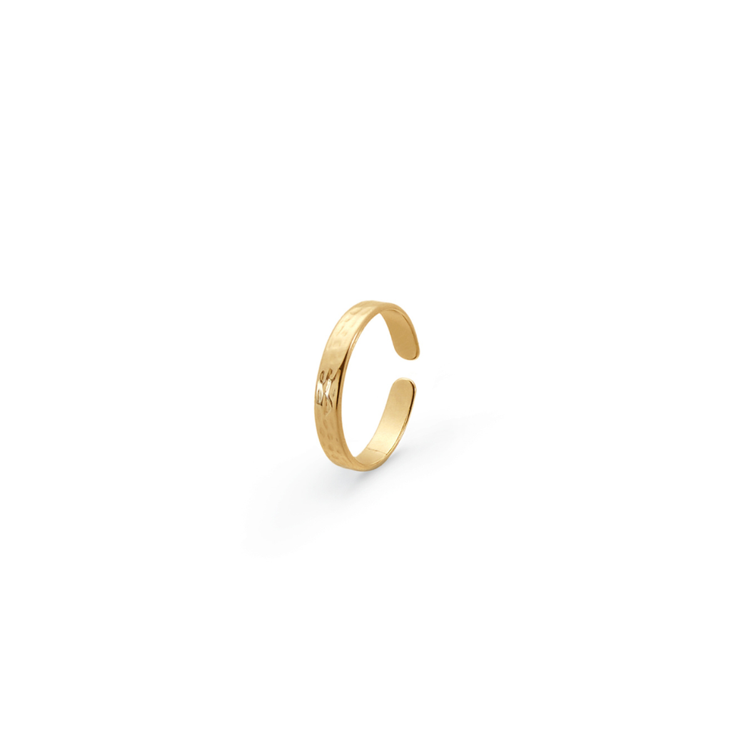 Anillo Martillado Fino
