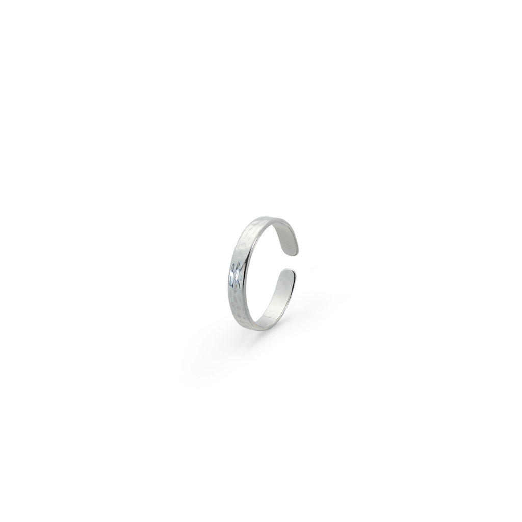 Anillo Martillado Fino