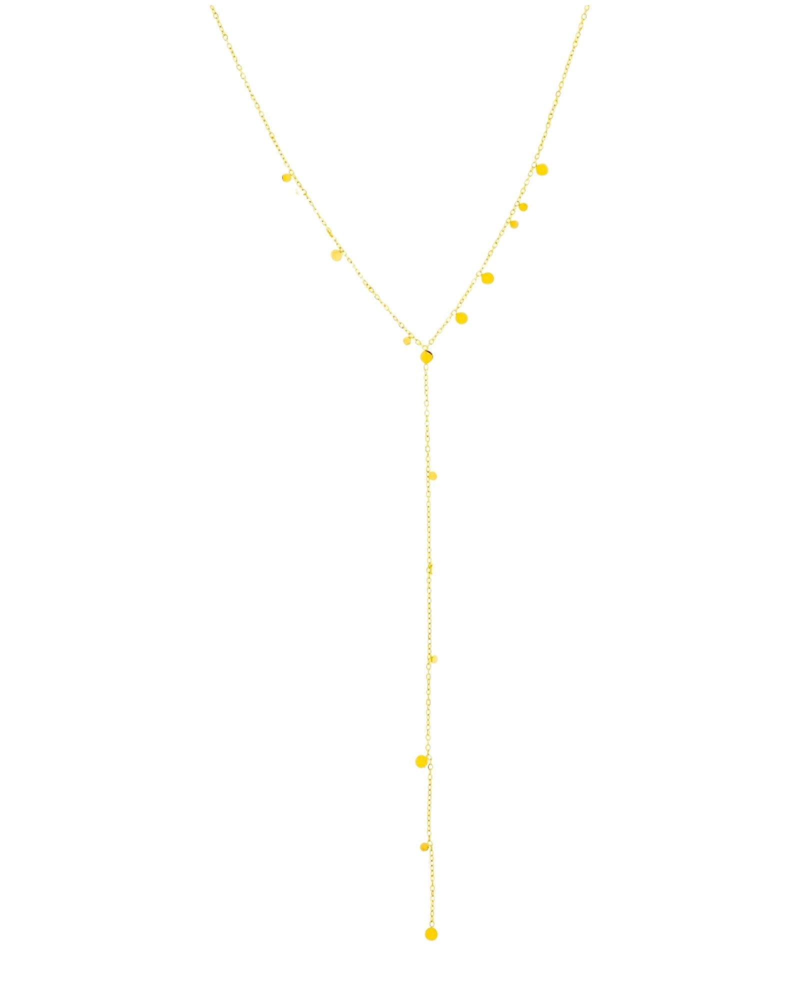 Collar minimalista con detalle de chapitas 