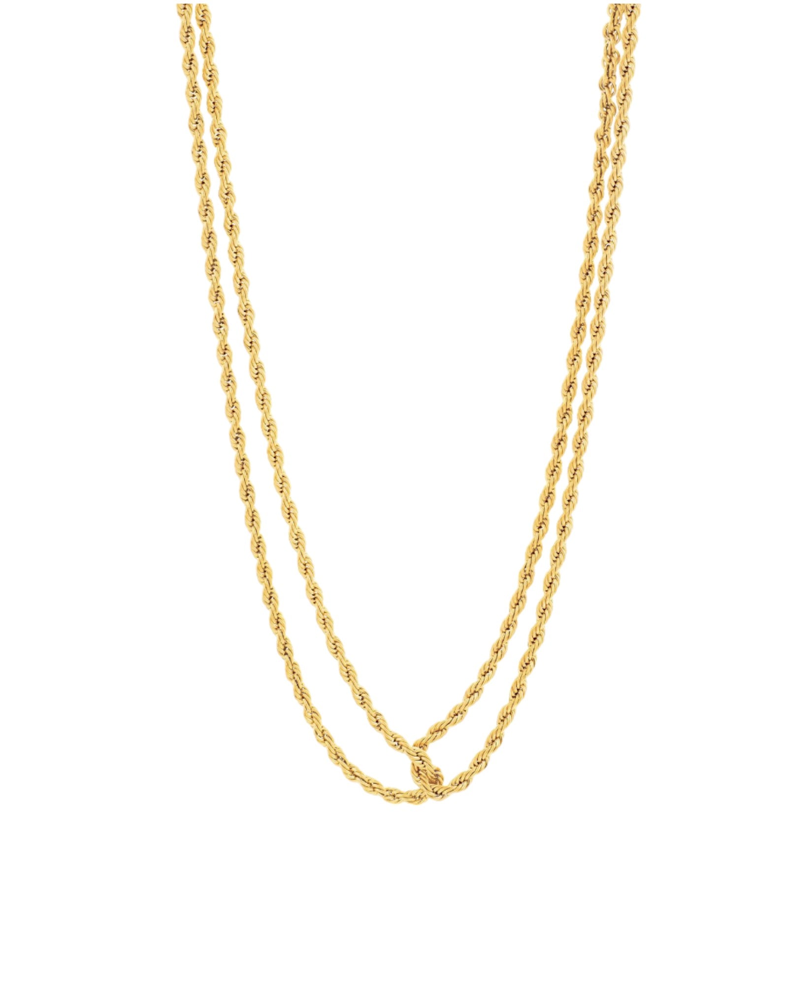 Collar doble trenzado