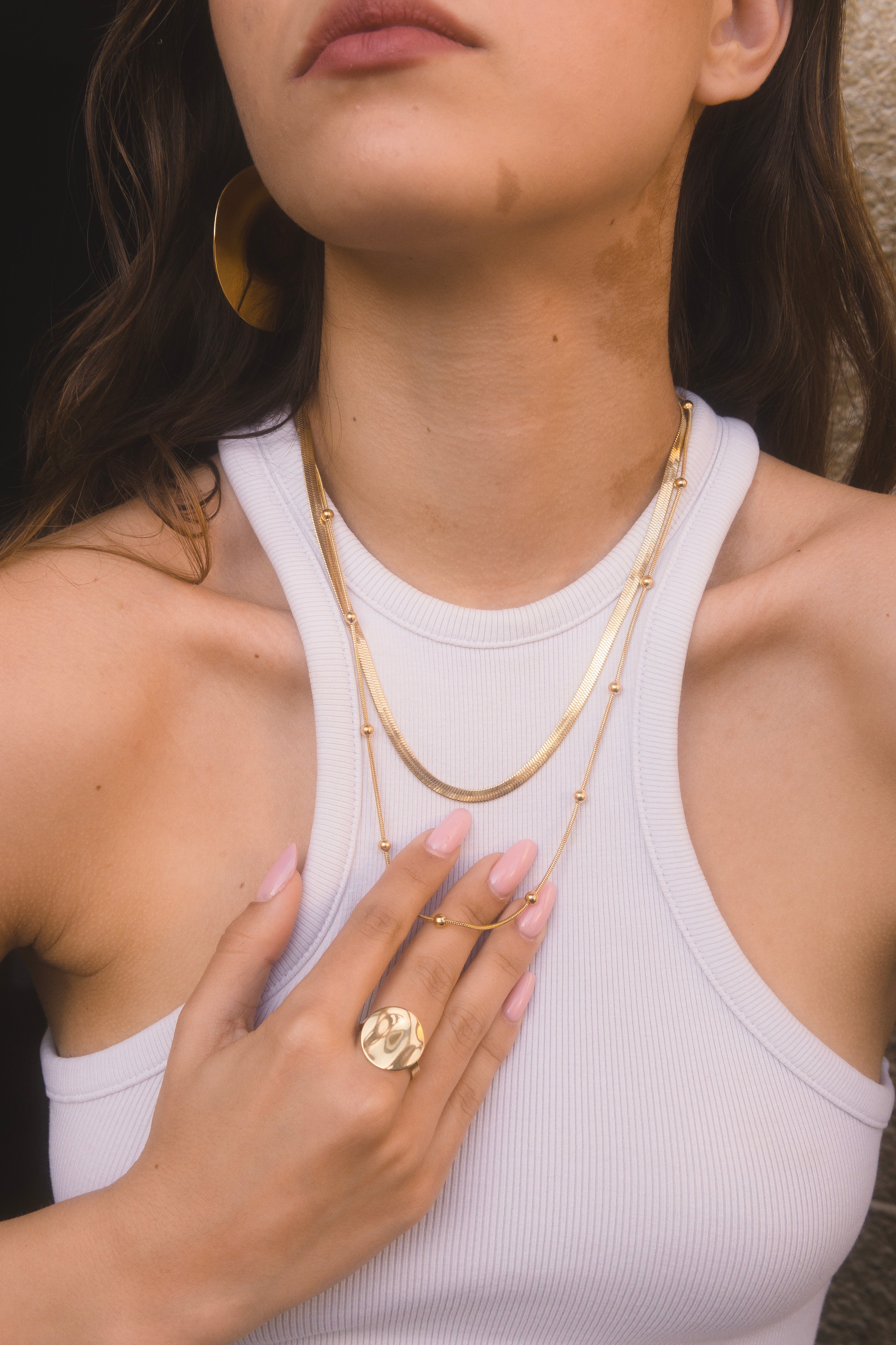 Collar doble cadenas