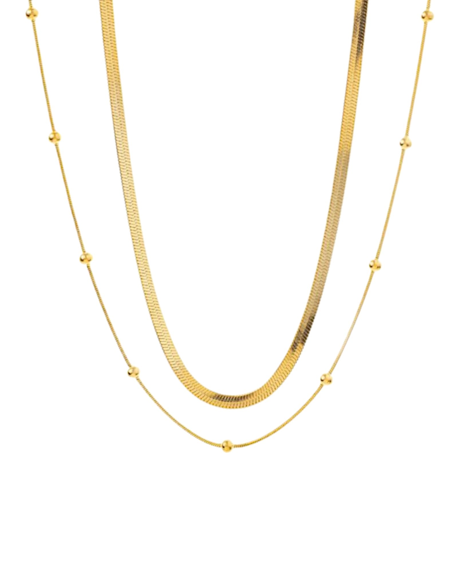 Collar doble cadenas