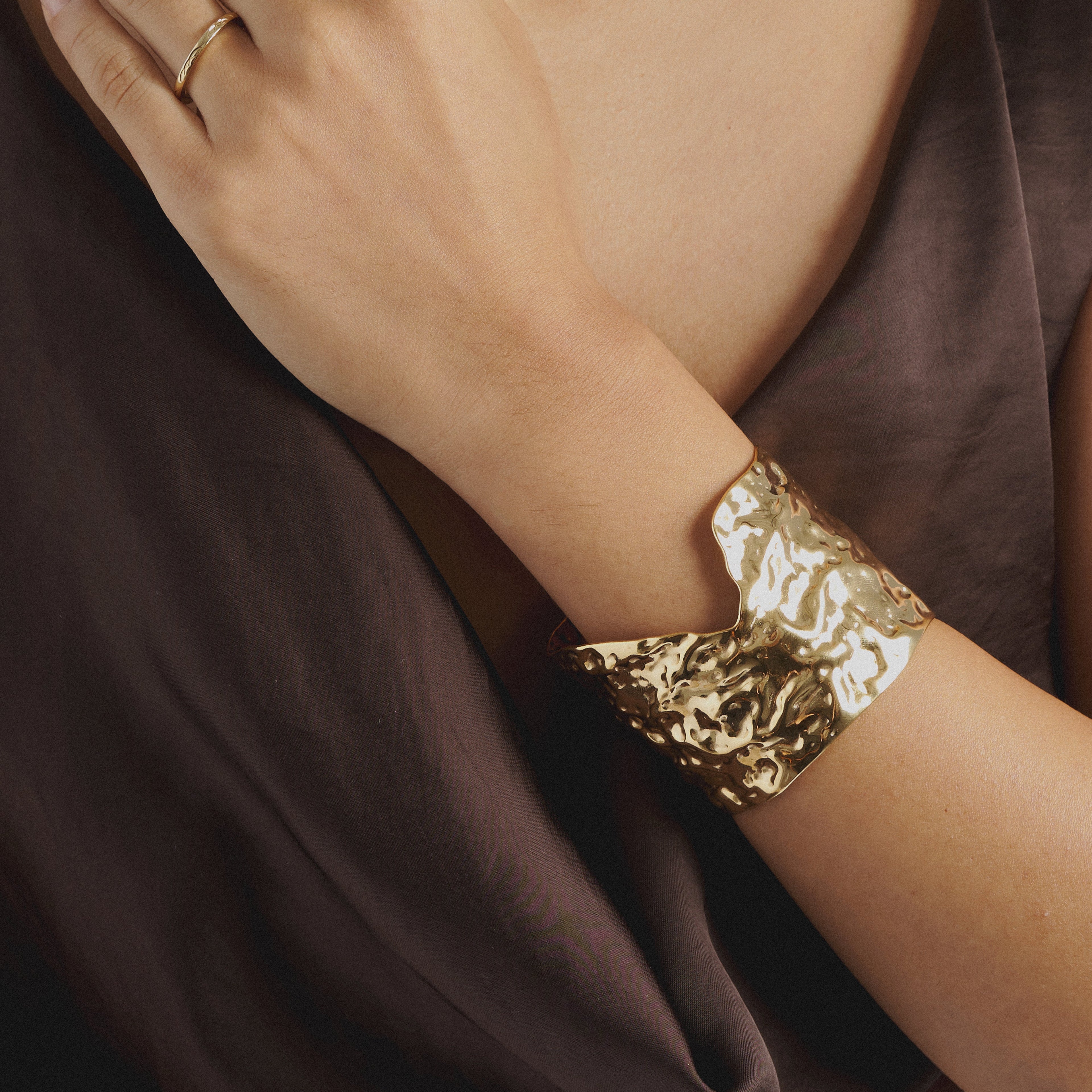 Pulsera De Puño Irregular