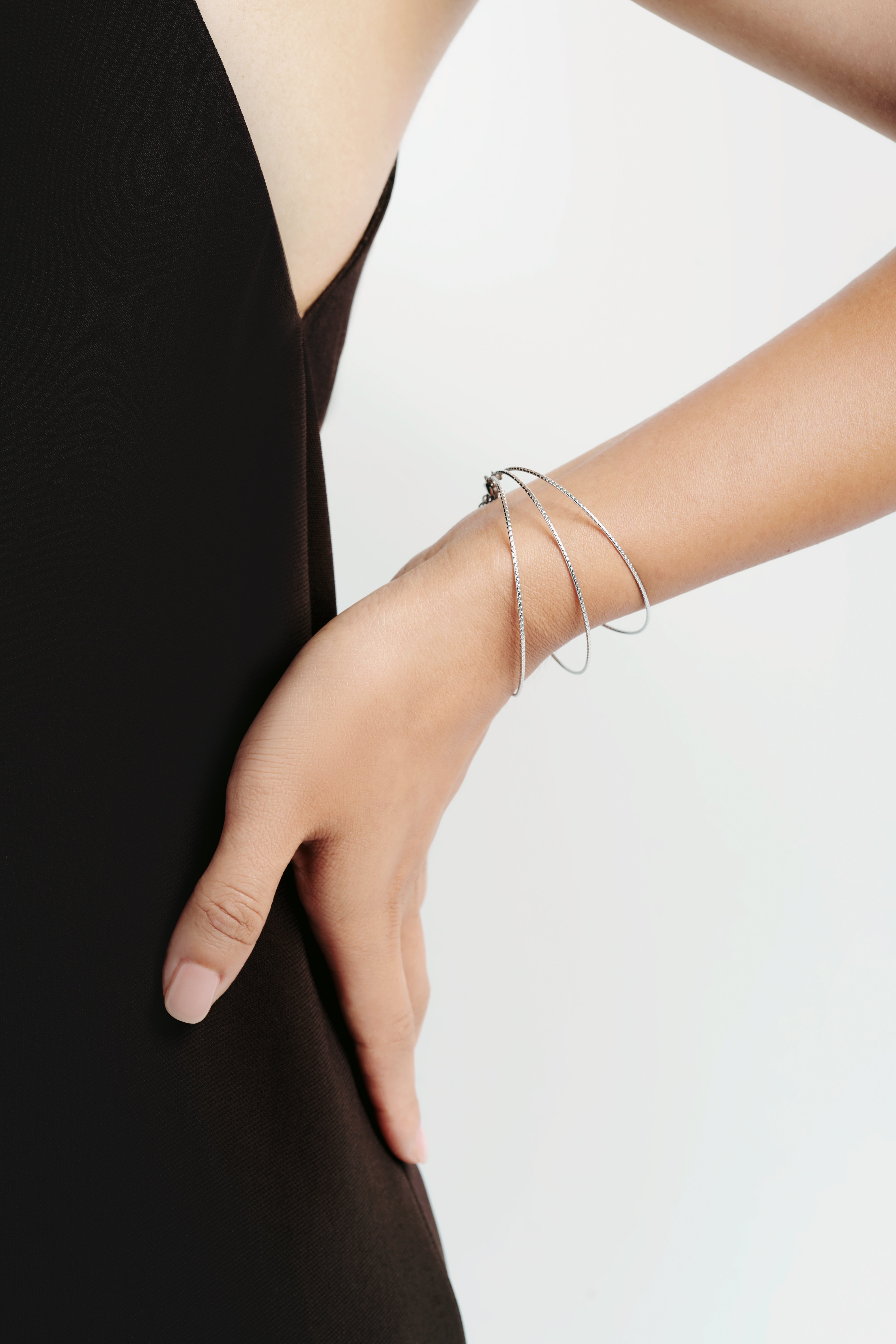 Pulsera Tres Hilos de Plata