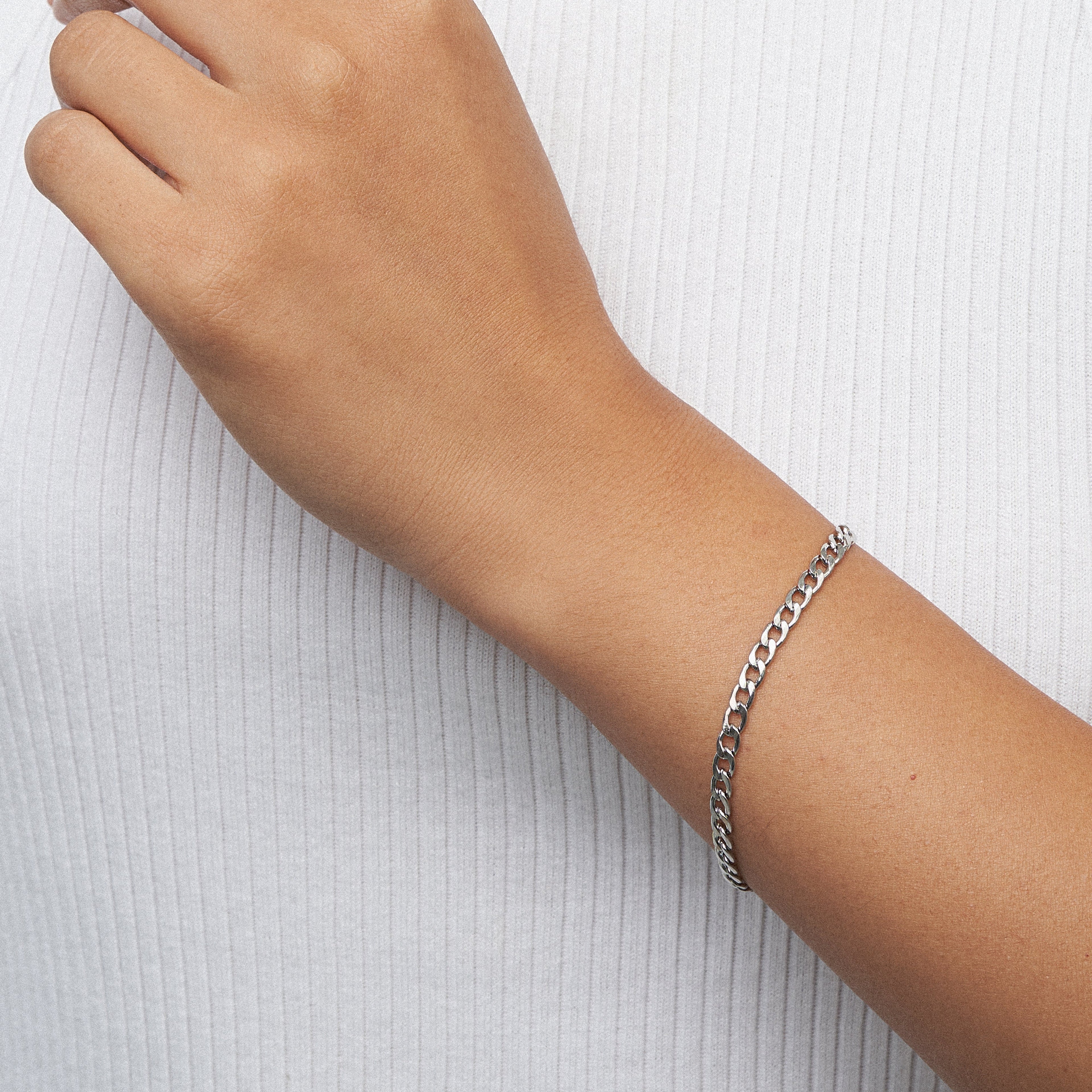 Pulsera Barbada Plateado
