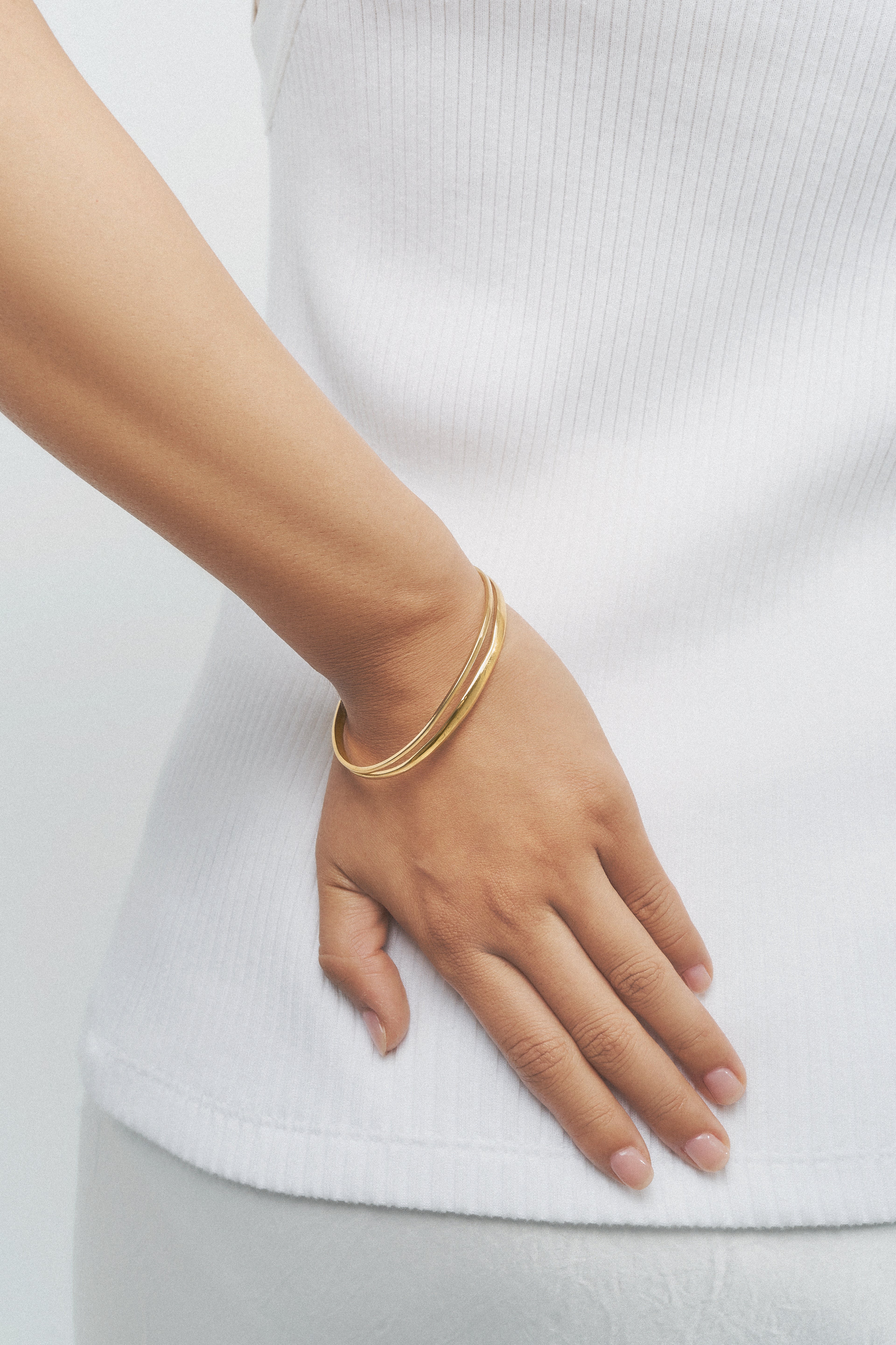 Pulsera Doble Línea de Oro