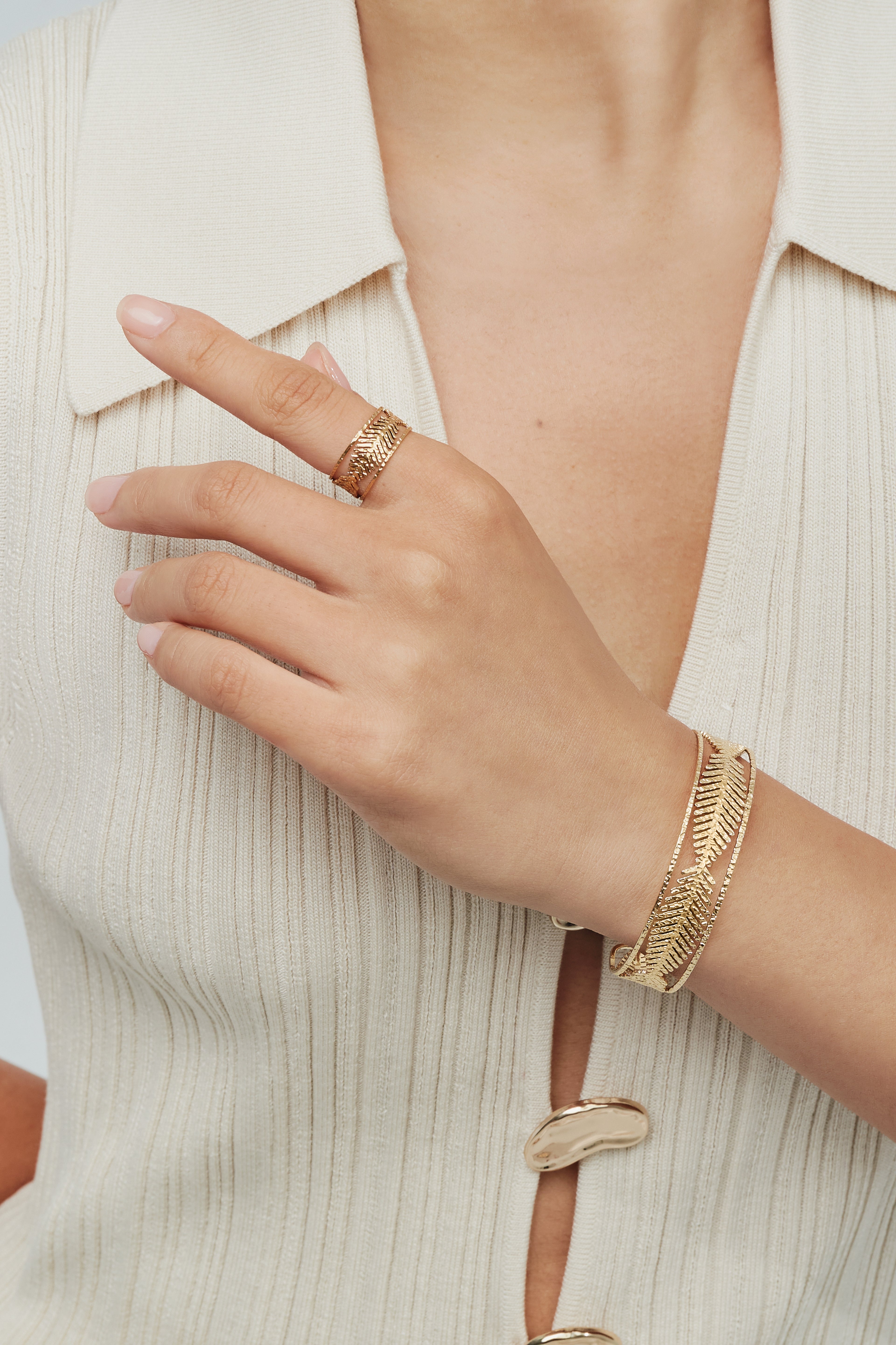 Pulsera Palma de Oro