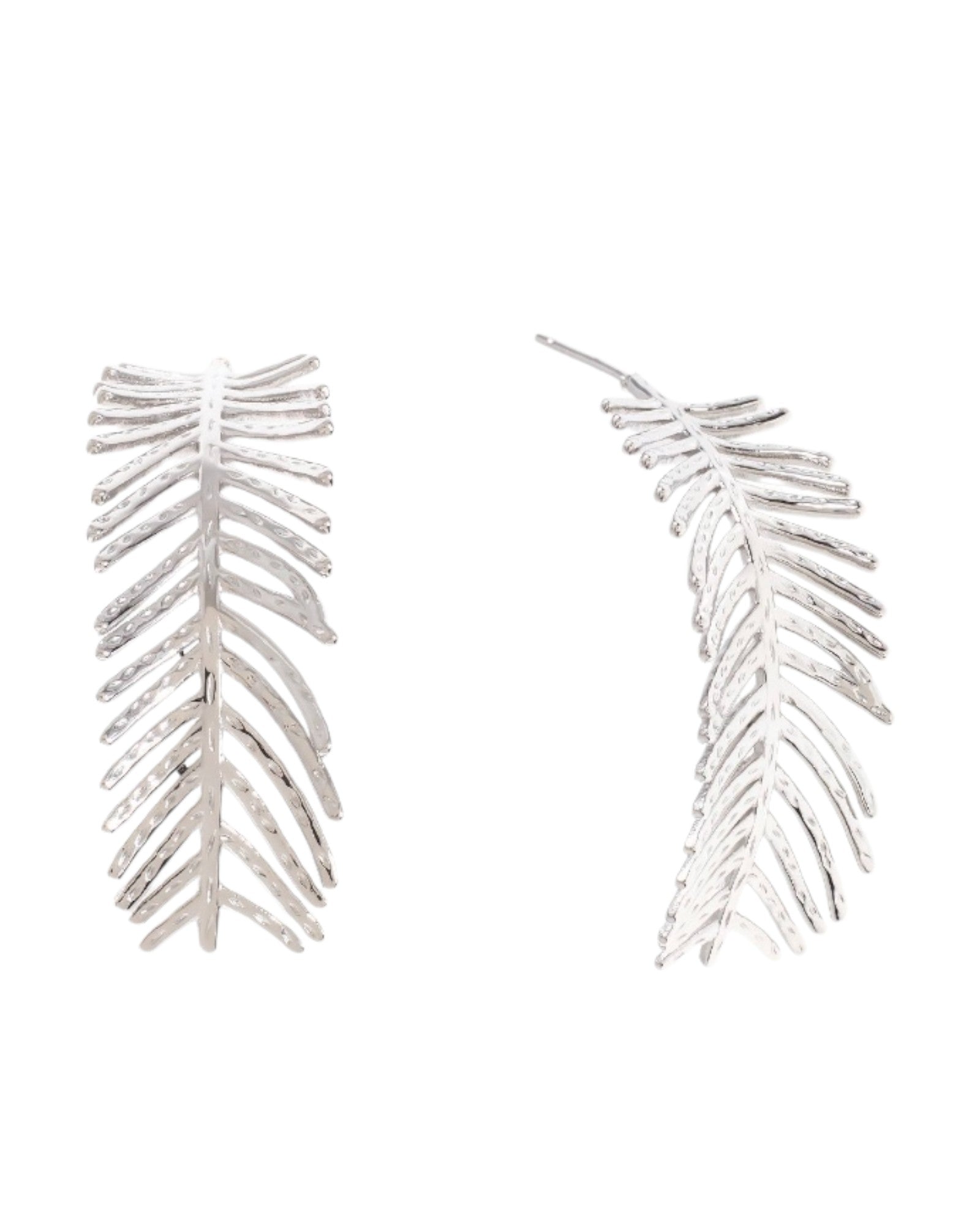 Aretes en forma de la hoja