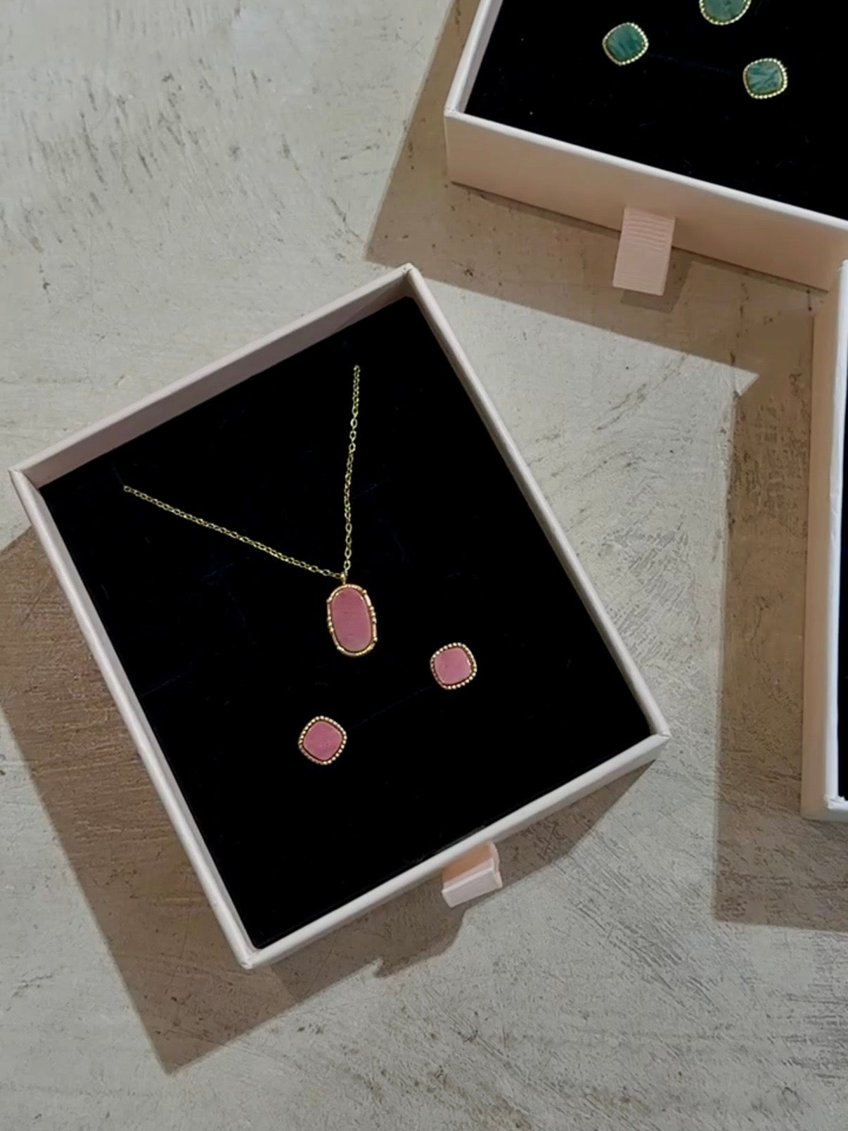 pendientes Red aragonite
