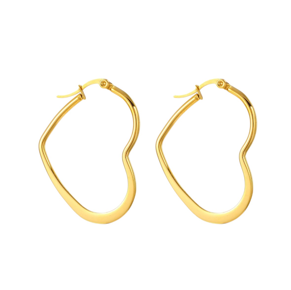 Pendientes en forma corazón