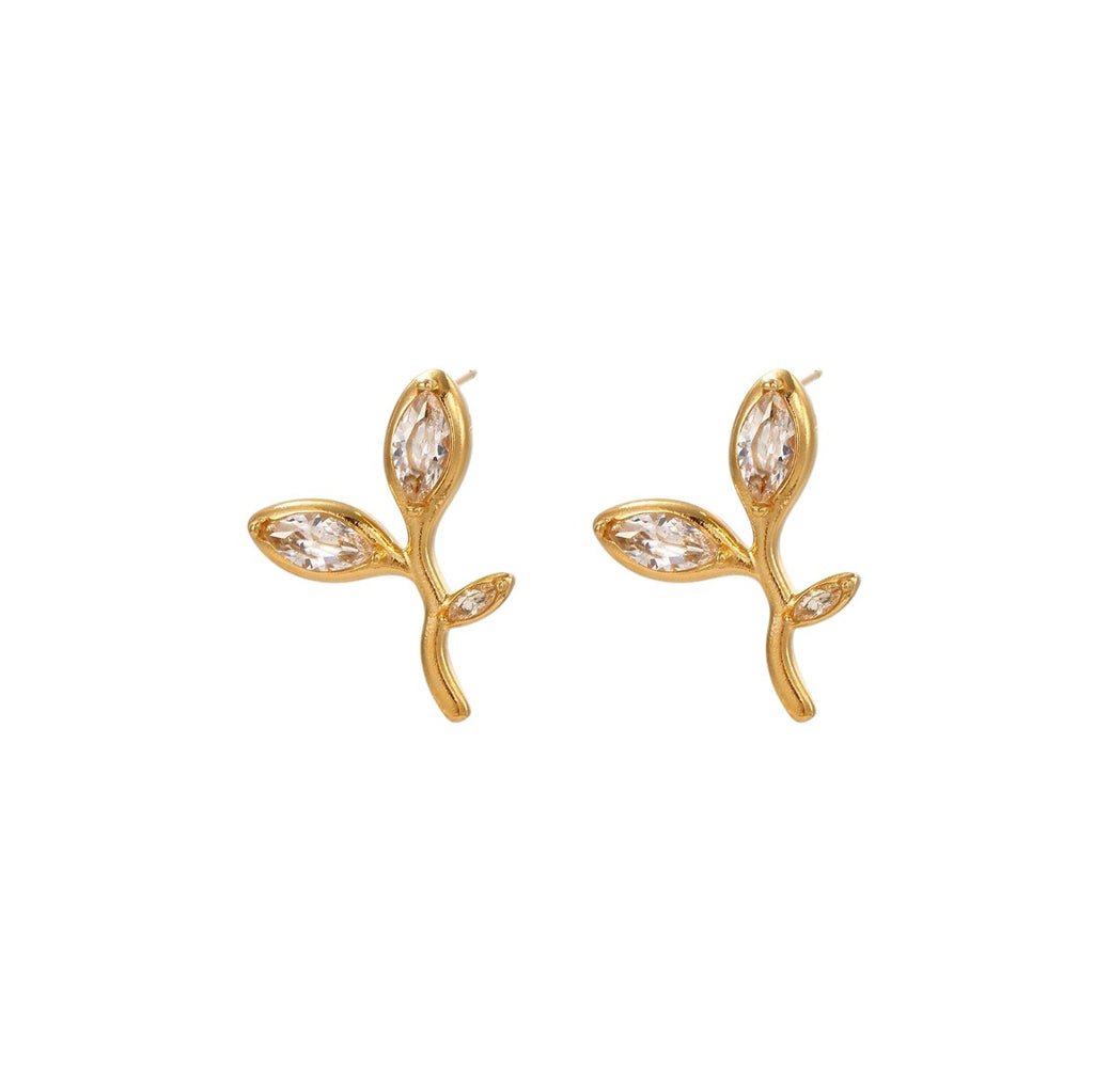 Pendientes flores circonitas