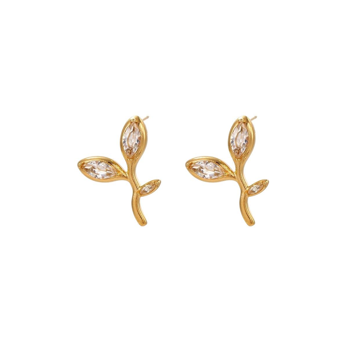 Pendientes flores circonitas