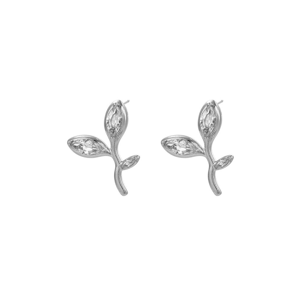 Pendientes flores circonitas