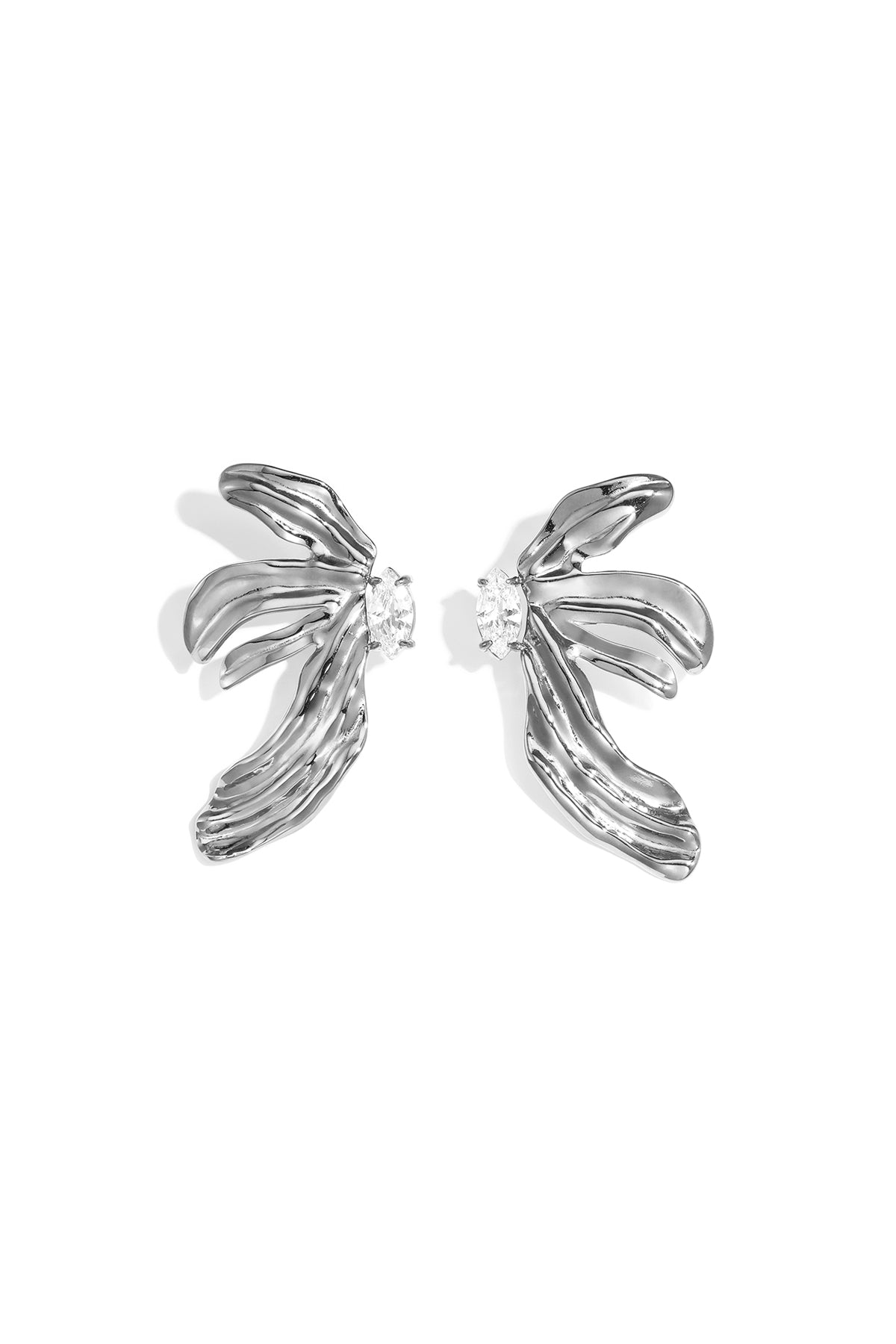 Pendientes de botón forma de flor