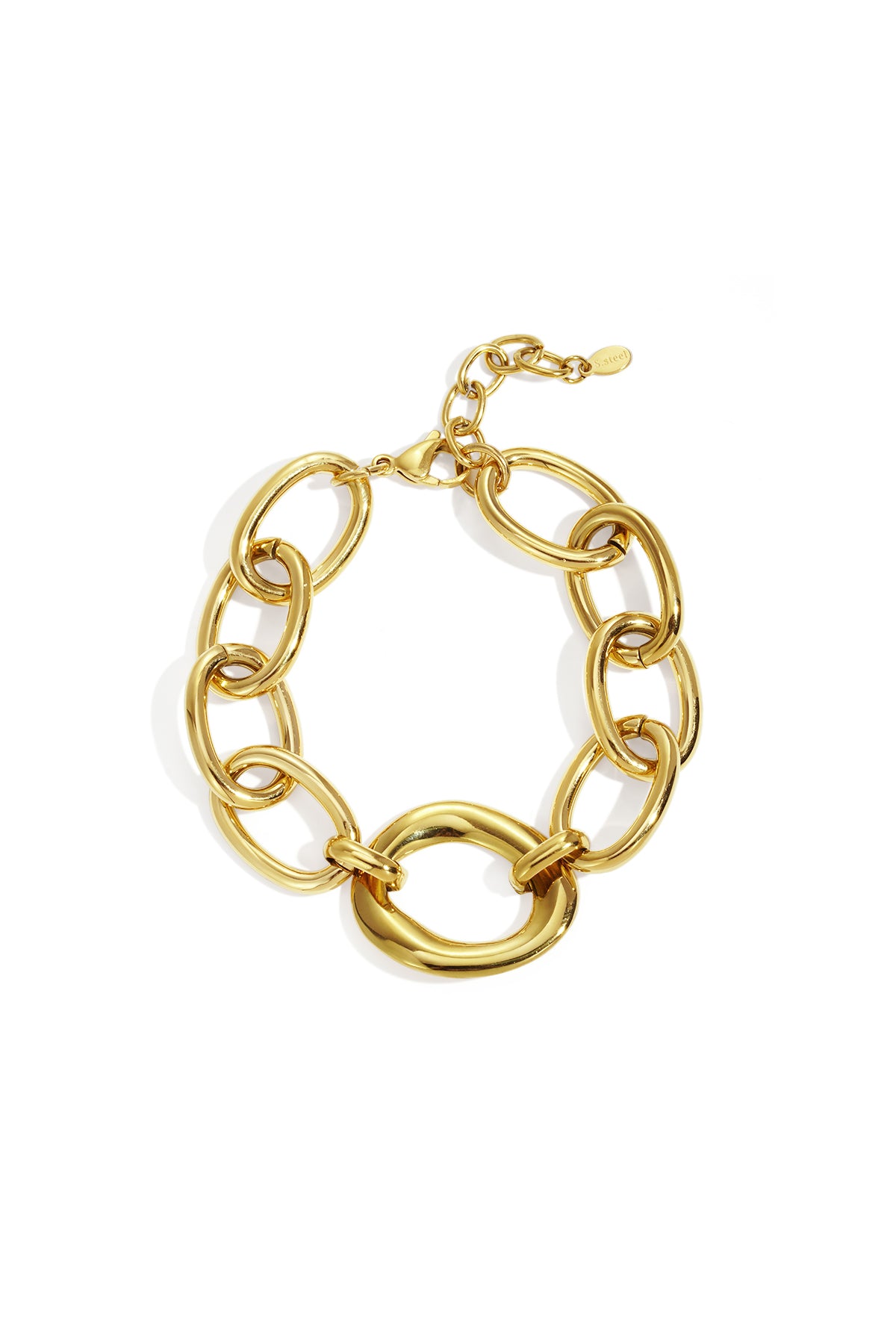 Elegant Gold & Silver Chain Bracelet for Women Main product image