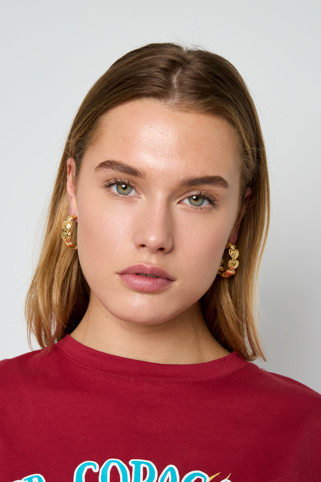 Stylish Heart & Circle Hoop Earrings for Women