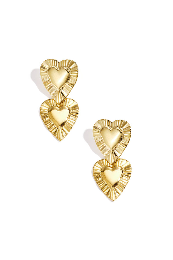 Elegant Heart-Shaped Drop Earrings for Everyday Glam