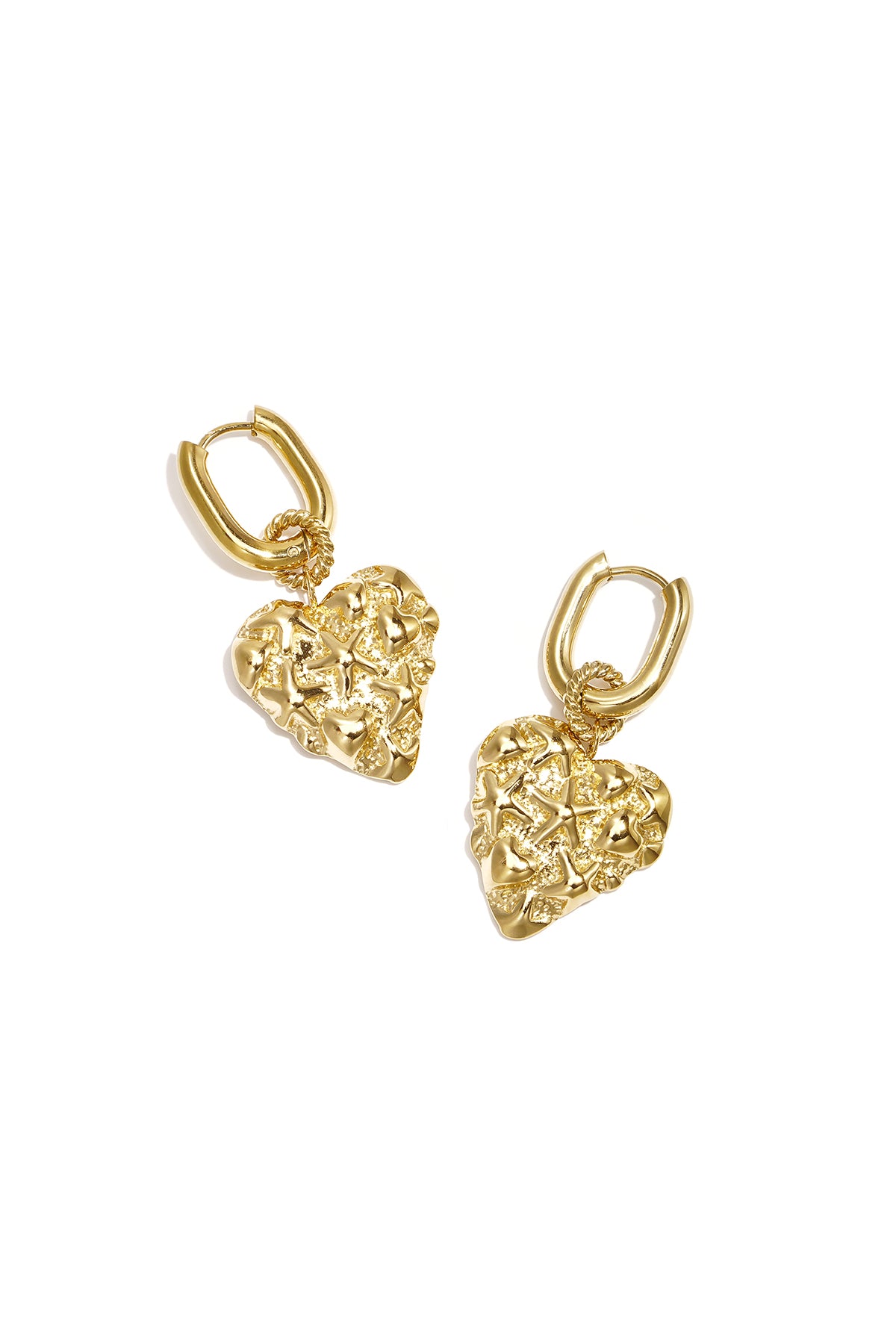 Elegant Heart-Shaped Drop Earrings for Women Imagen principal del producto