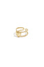 Elegant Heart-Shaped Adjustable Statement Ring