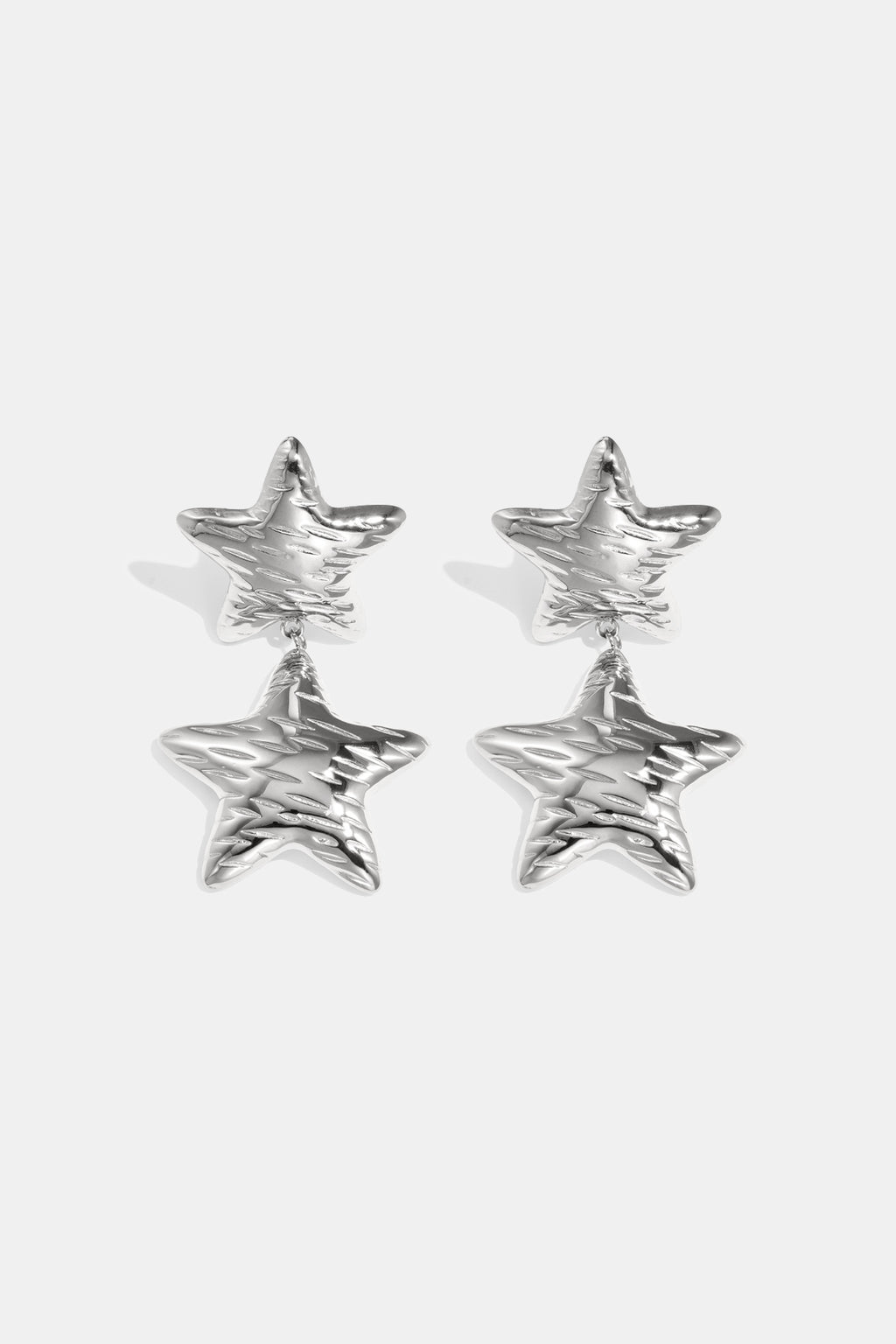 Elegant Star Drop Earrings for Women, Silver & Gold