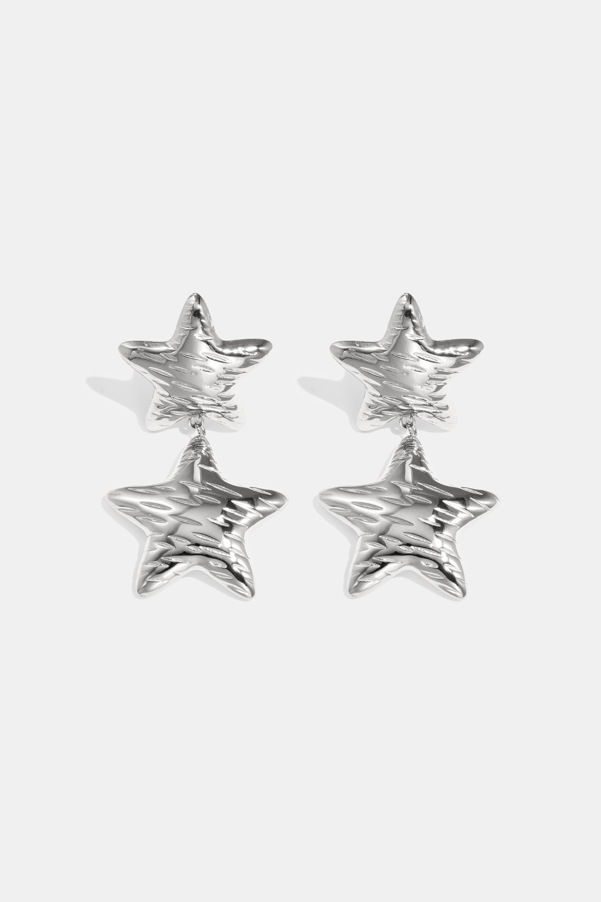 Elegant Star Drop Earrings for Women, Silver & Gold