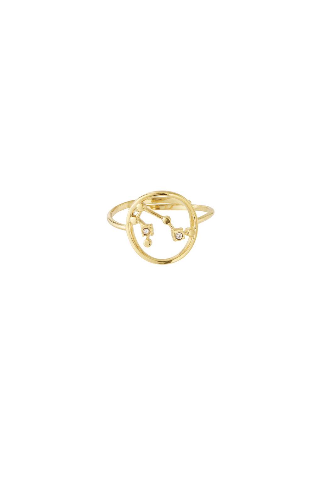 14K Gold Plated Zodiac Statement Ring for Women