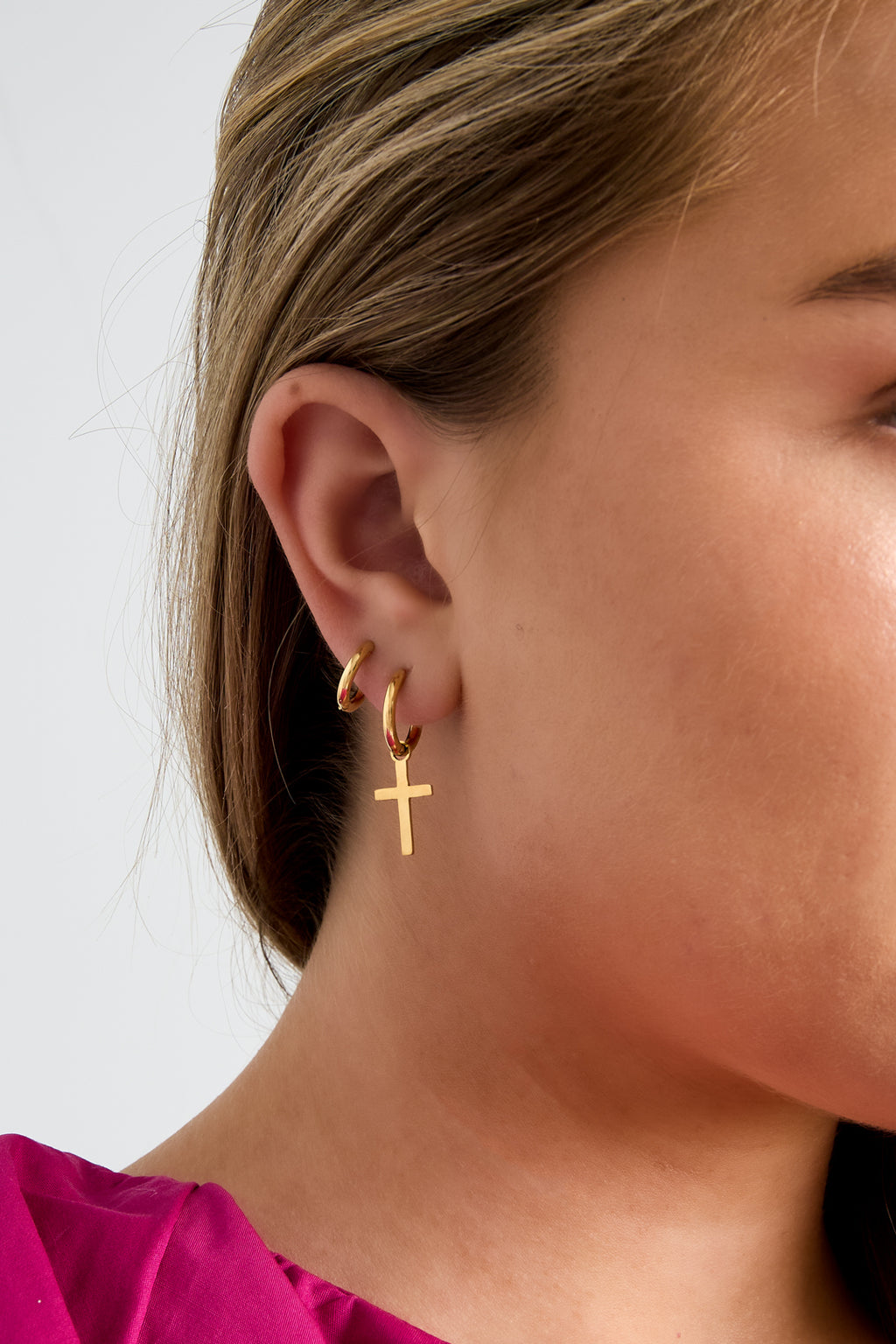 Stylish Cross Drop Earrings for Everyday Wear