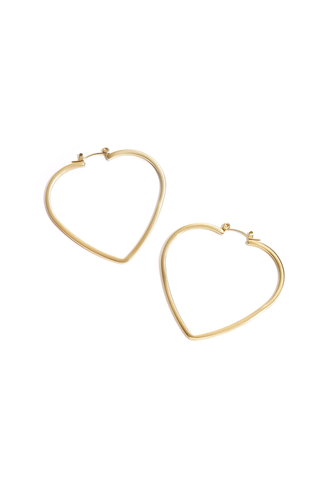 Elegant Heart-Shaped Hoop Earrings for Everyday Glam