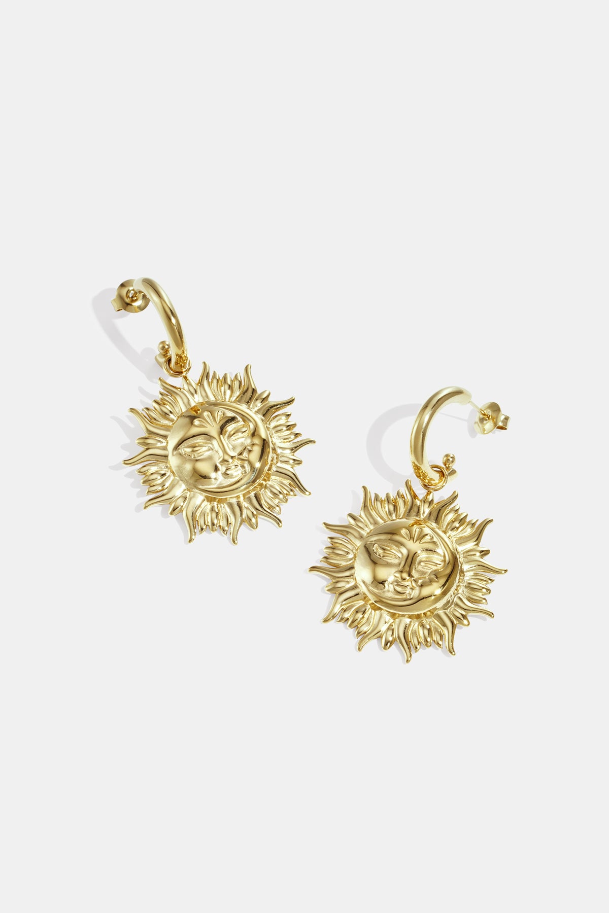 Elegant Sun-Themed Drop Earrings for Everyday Wear Main product image
