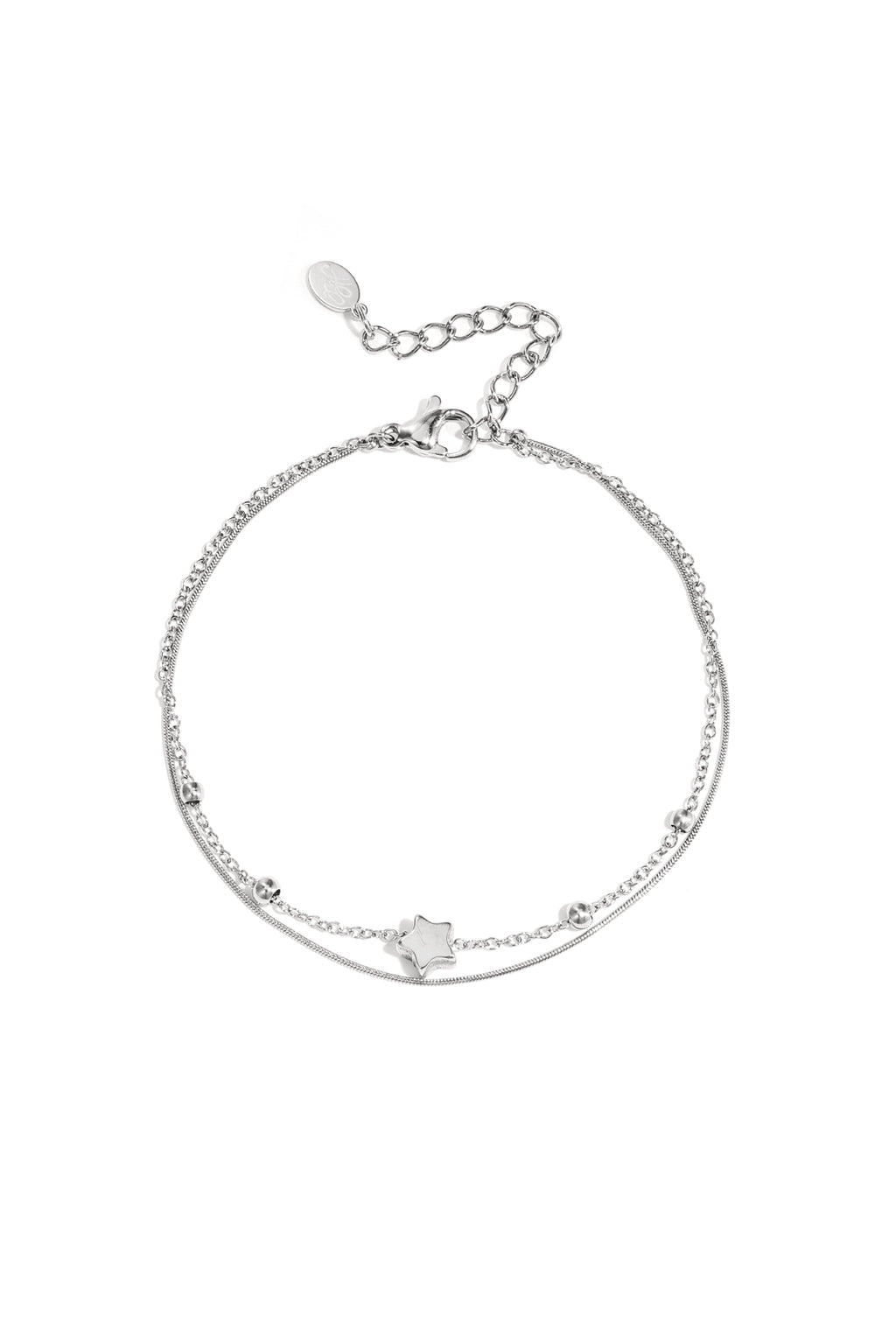 Elegant Star Charm Bracelet in Silver & Gold for Everyday Wear