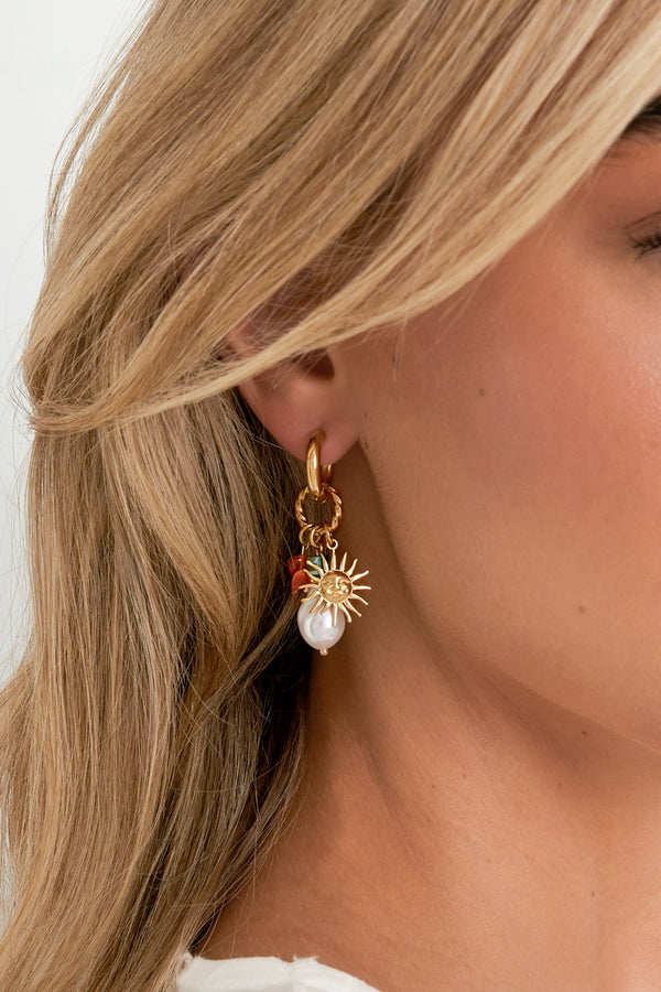 Sun dangle earrings 