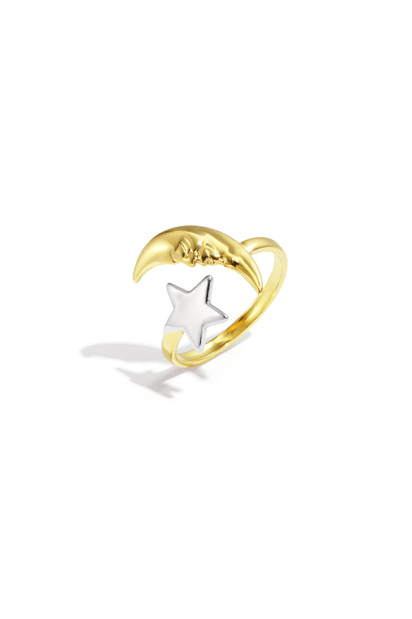 Adjustable Minimalist Star & Moon Rings - All Fit