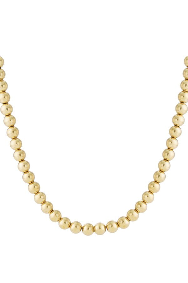 Collar de cuentas huecas - 12 mm