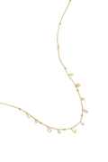 Elegant Gold Color Zircon Pendant Necklace for Daily Wear