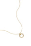 Elegant Circle Pendant Necklace in Silver & Gold