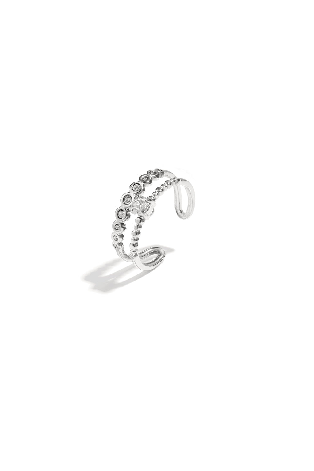 Elegant Adjustable Rhinestone Ring - All Fit