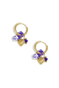 Elegant Gold Heart Loop Earrings for Everyday Glam
