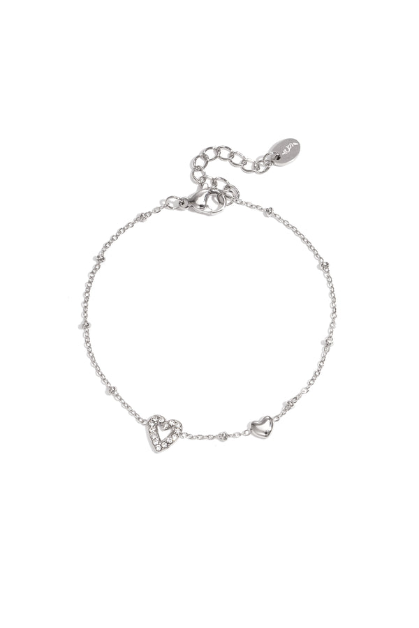 Elegant Heart Charm Bracelet for Women