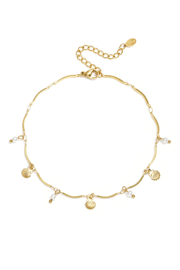 beach waves anklet