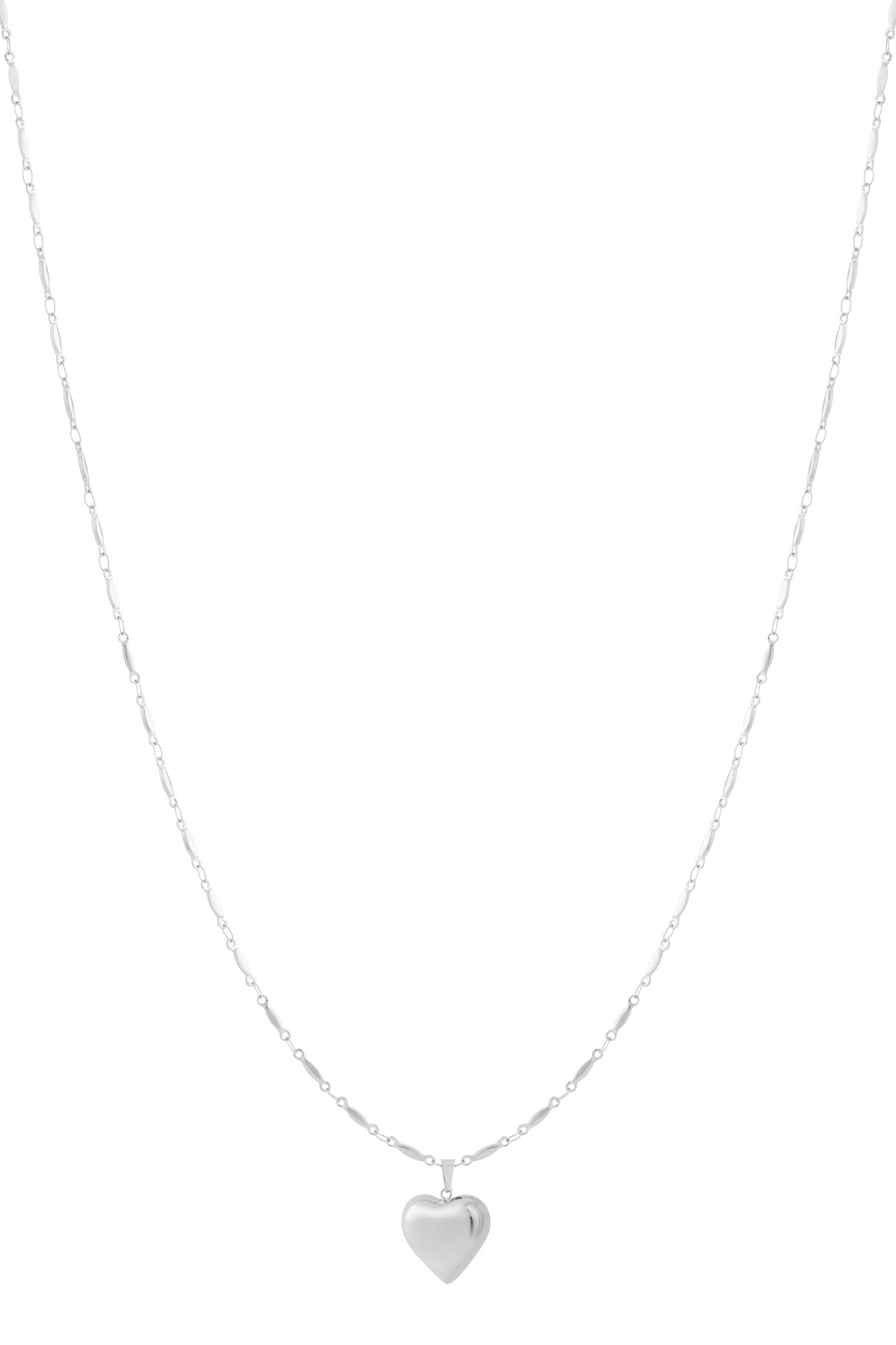 Collares colgantes de acero inoxidable Corazón Casual Diario