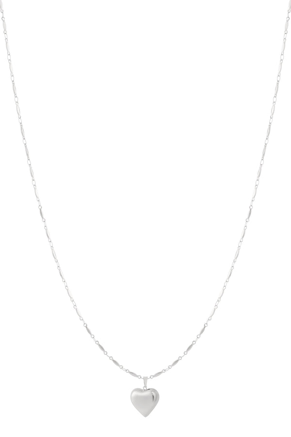 Collares colgantes de acero inoxidable Corazón Casual Diario