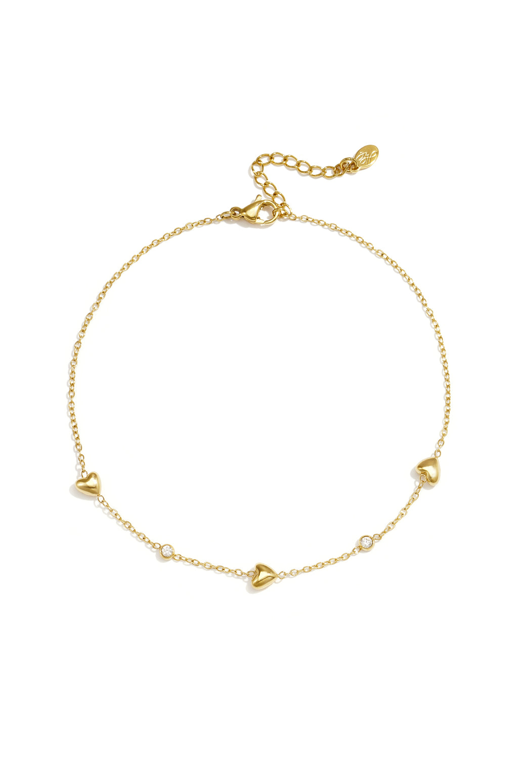 Heart-shaped anklets